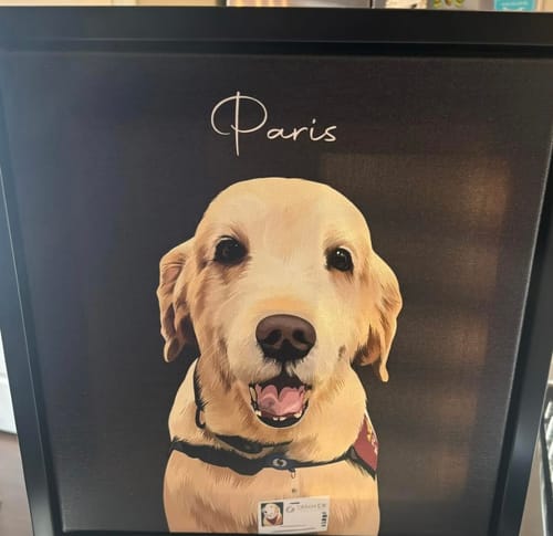 Customer photo review of Pet Art Canvas Wrap