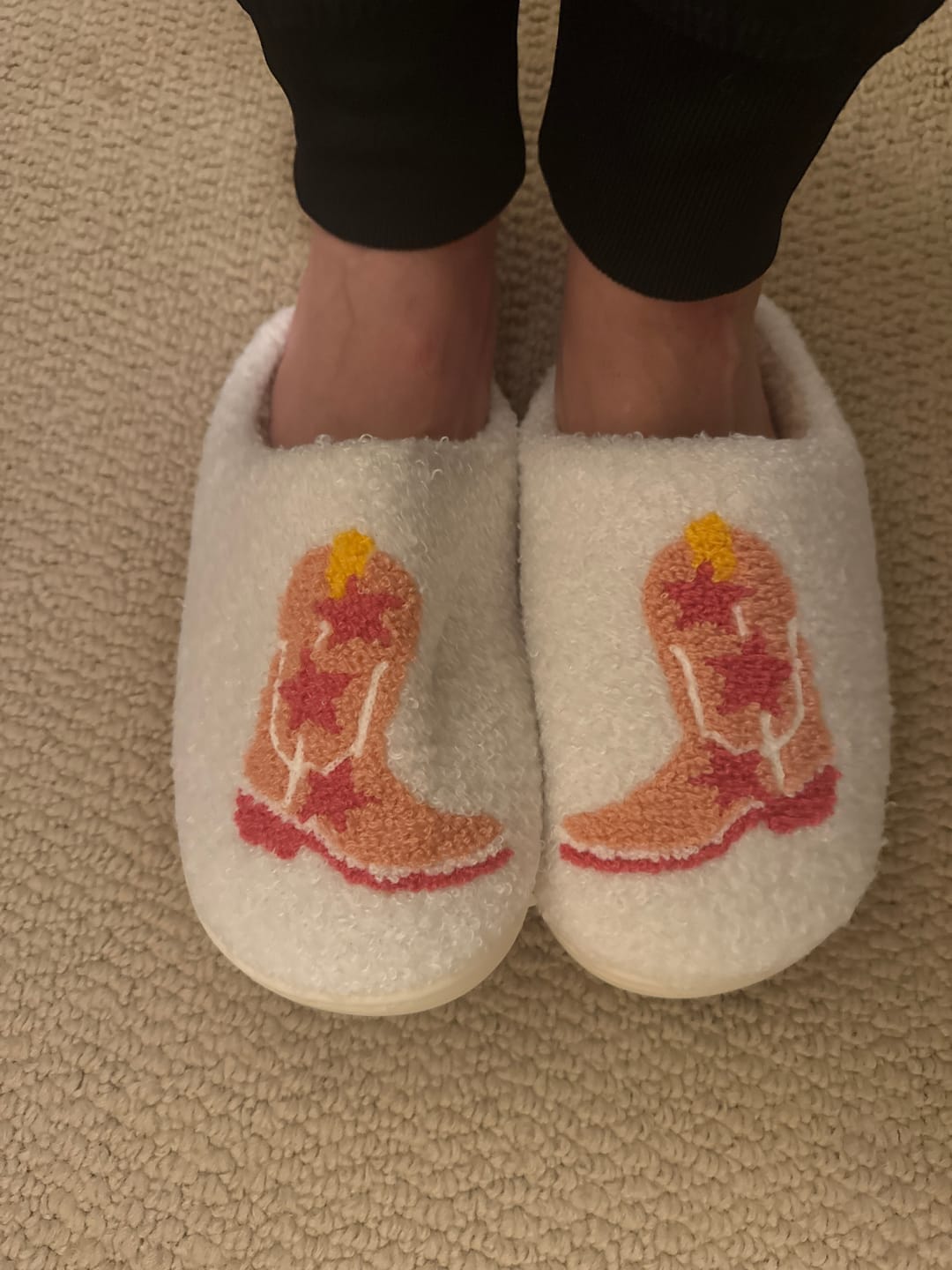Customer photo review of Cowboy Boots Slippers