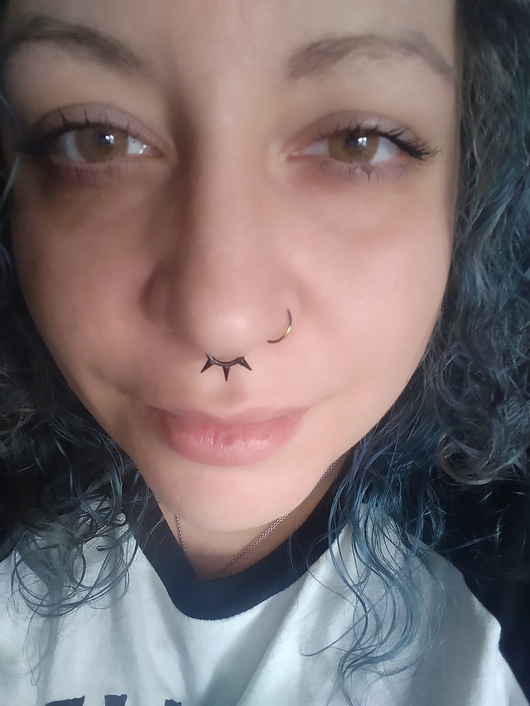 Customer photo review of Love Story Pea Brown Prescription Colored Contact Lenses