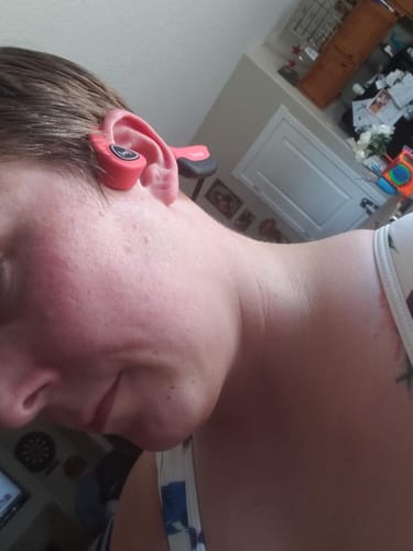 Customer photo review of Tayogo S5 Bone Conduction Open Ear Headphones With bluetooth & 8GB Memory