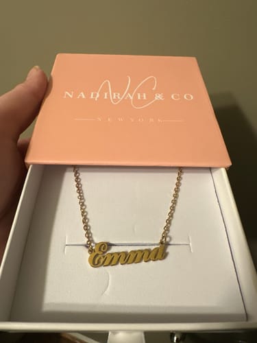 Customer photo review of Personalized Name Necklace