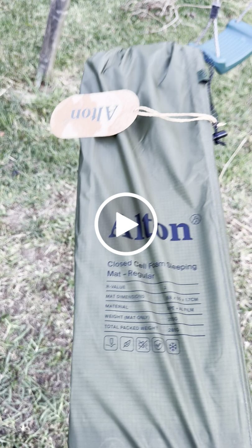Customer video review of Closed Cell Foam Sleeping Mat