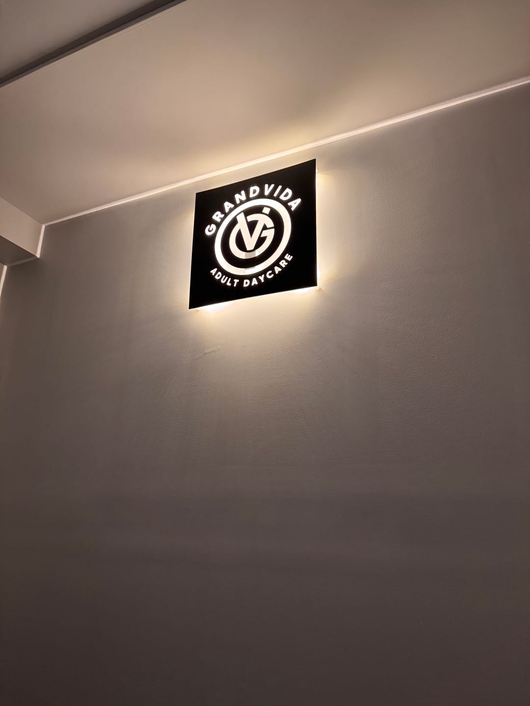 Customer photo review of Backlit Custom Sign | Aluminum and Acrylic Logo Sign | Personalized Business Logo Sign Active