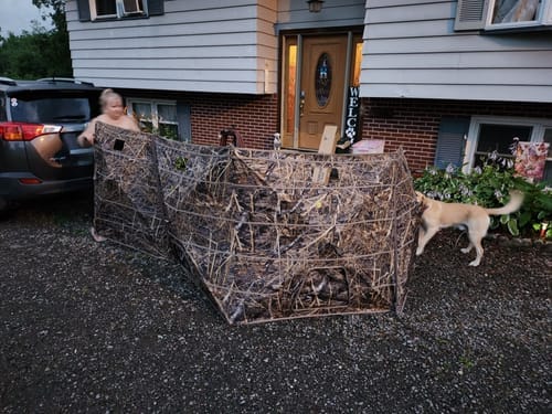 Customer photo review of Amazing Offer Tidewe Panel Blind Waterfowl Duck Hunting Blind
