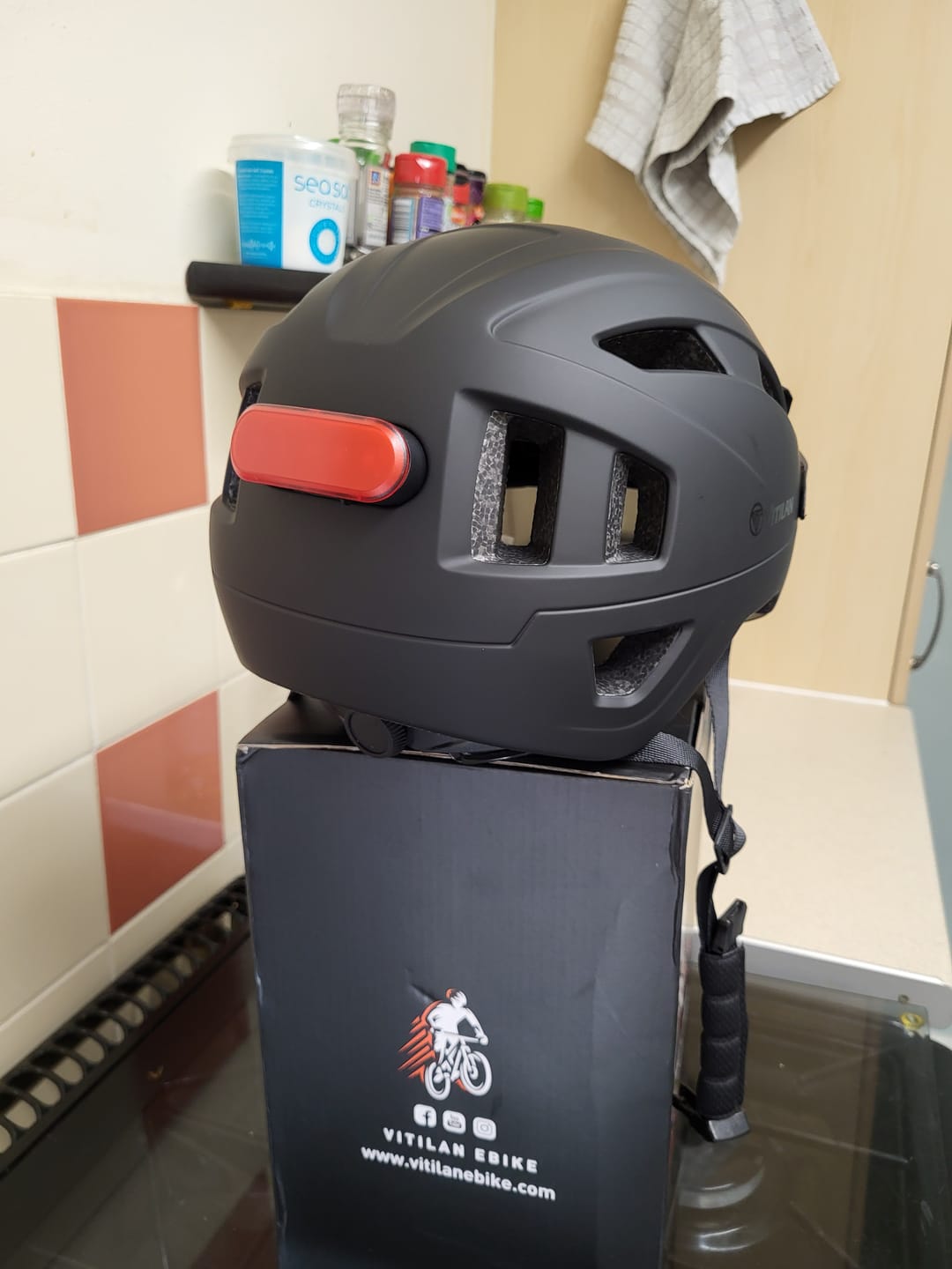 Customer photo review of Mountain Cycling Helmet