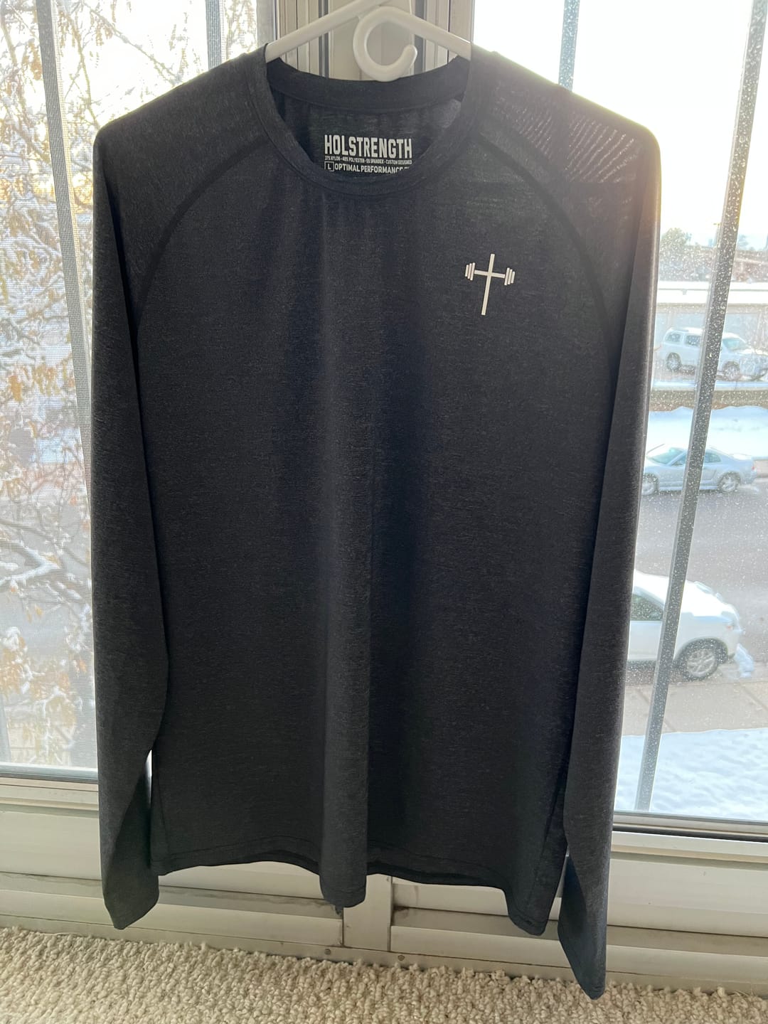 Customer photo review of Long Sleeve Performance Tee