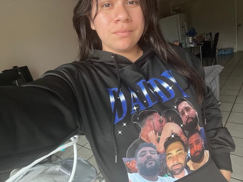 Customer photo review of CUSTOM VINTAGE HOODIE