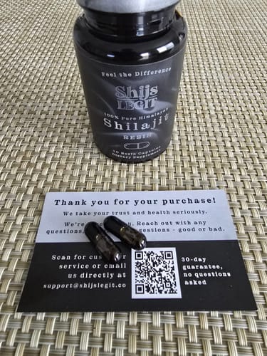 Customer photo review of Shilajit Resin Capsules