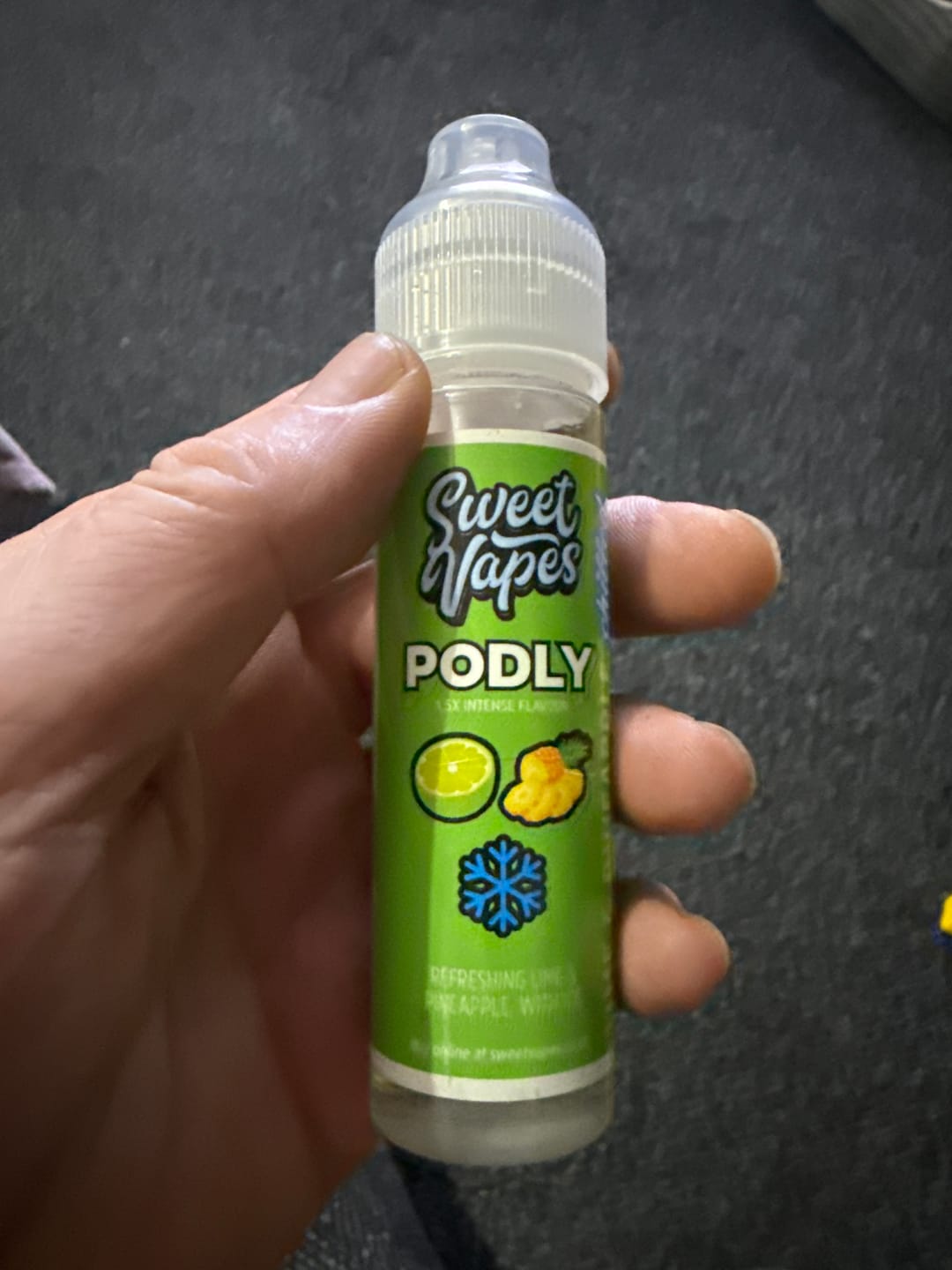 Customer photo review of PODLY Longfill Lime & Pineapple Chilled