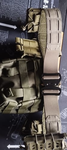 Customer photo review of Tactical Belt in steingrau- oliv