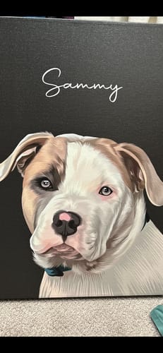 Customer photo review of Pet Art Canvas Wrap