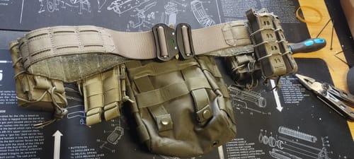 Customer photo review of Tactical Belt in steingrau- oliv