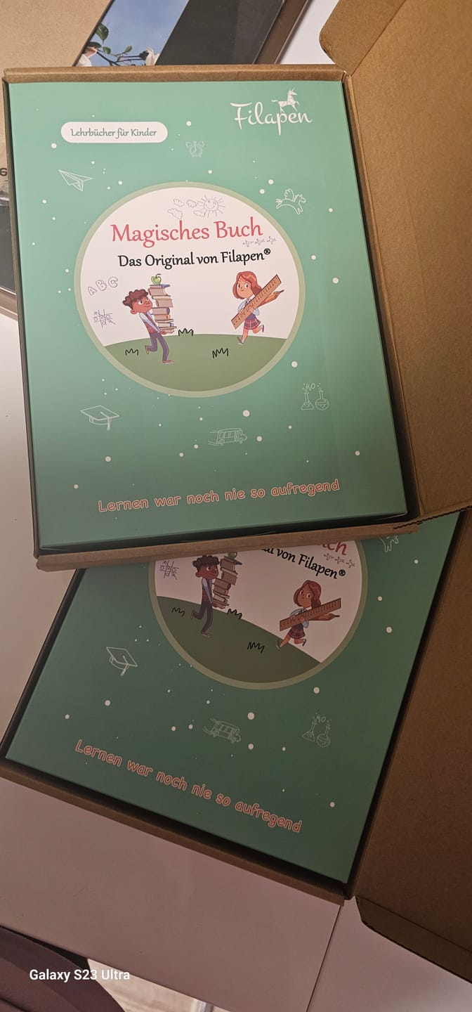 Customer photo review of Filapen® 5 Magische Übungshefte für Kinder - Wiederverwendbar - Inkl. Stift und Minen