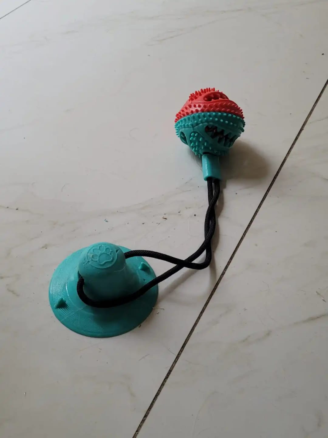 Customer photo review of Large Dog Ball Toys Suction Cup Ropes Interactive Leaking Slow Feeder Chew Toy Toothing Clean Golden Retriever Big Pet Supplies