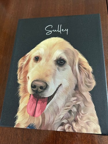 Customer photo review of Pet Art Canvas Wrap