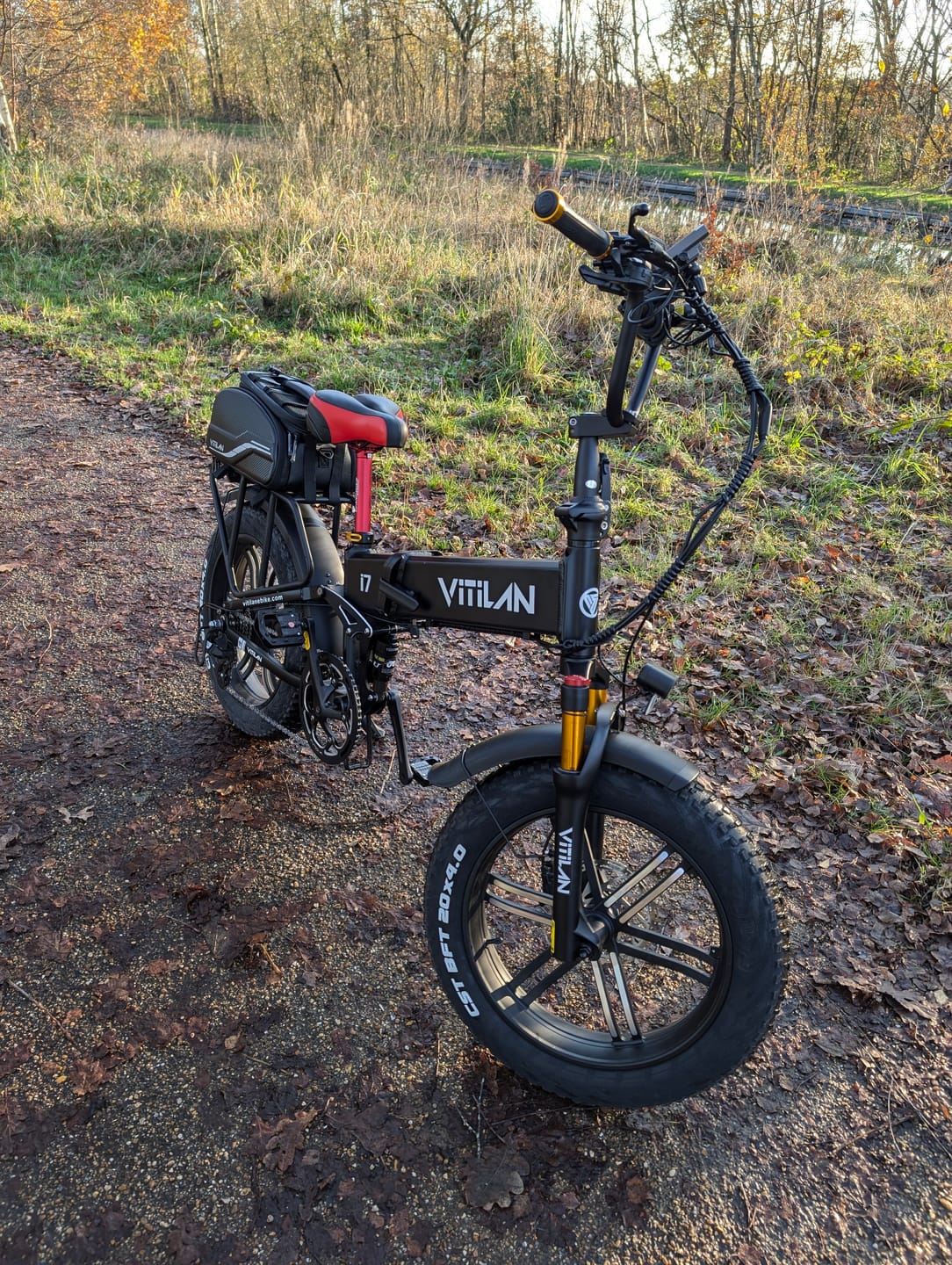 Customer photo review of I7 Pro Folding Full Suspension Electric Bike