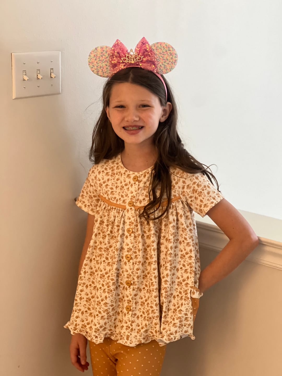 Customer photo review of Pink Crown Mickey Ears