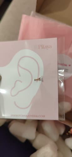 Customer photo review of Piercing 1era Perforación Diamante Mini Titanio