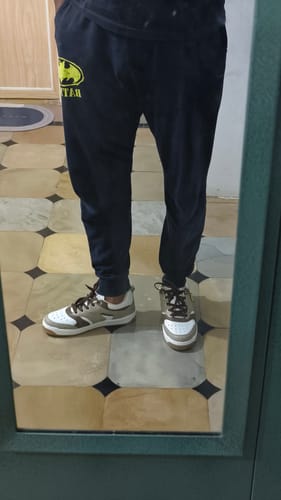 Customer photo review of LOUIS Beige Brown Men's casual sneaker