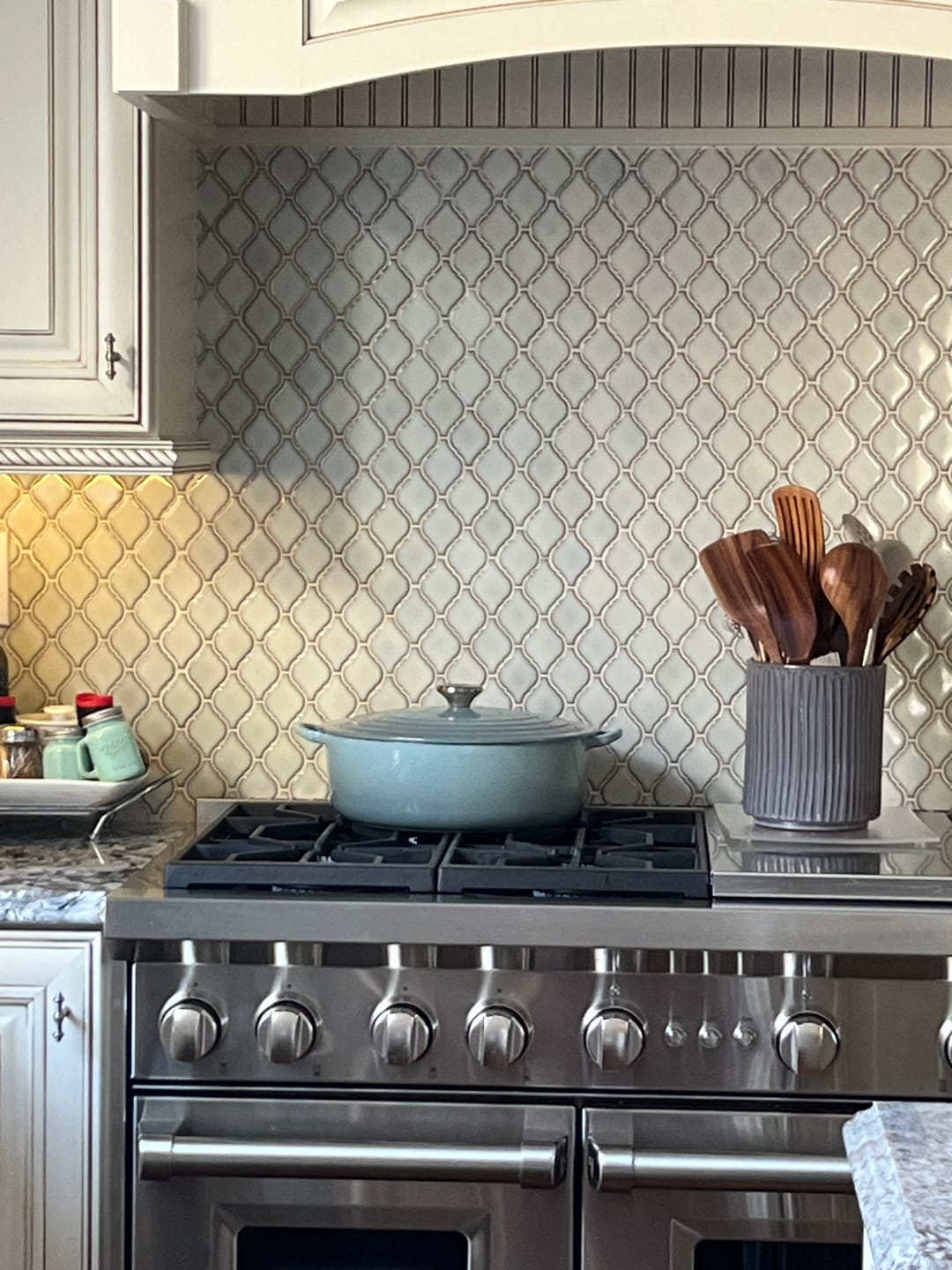 Customer photo review of 10 Piece Teak Wooden Utensil Set