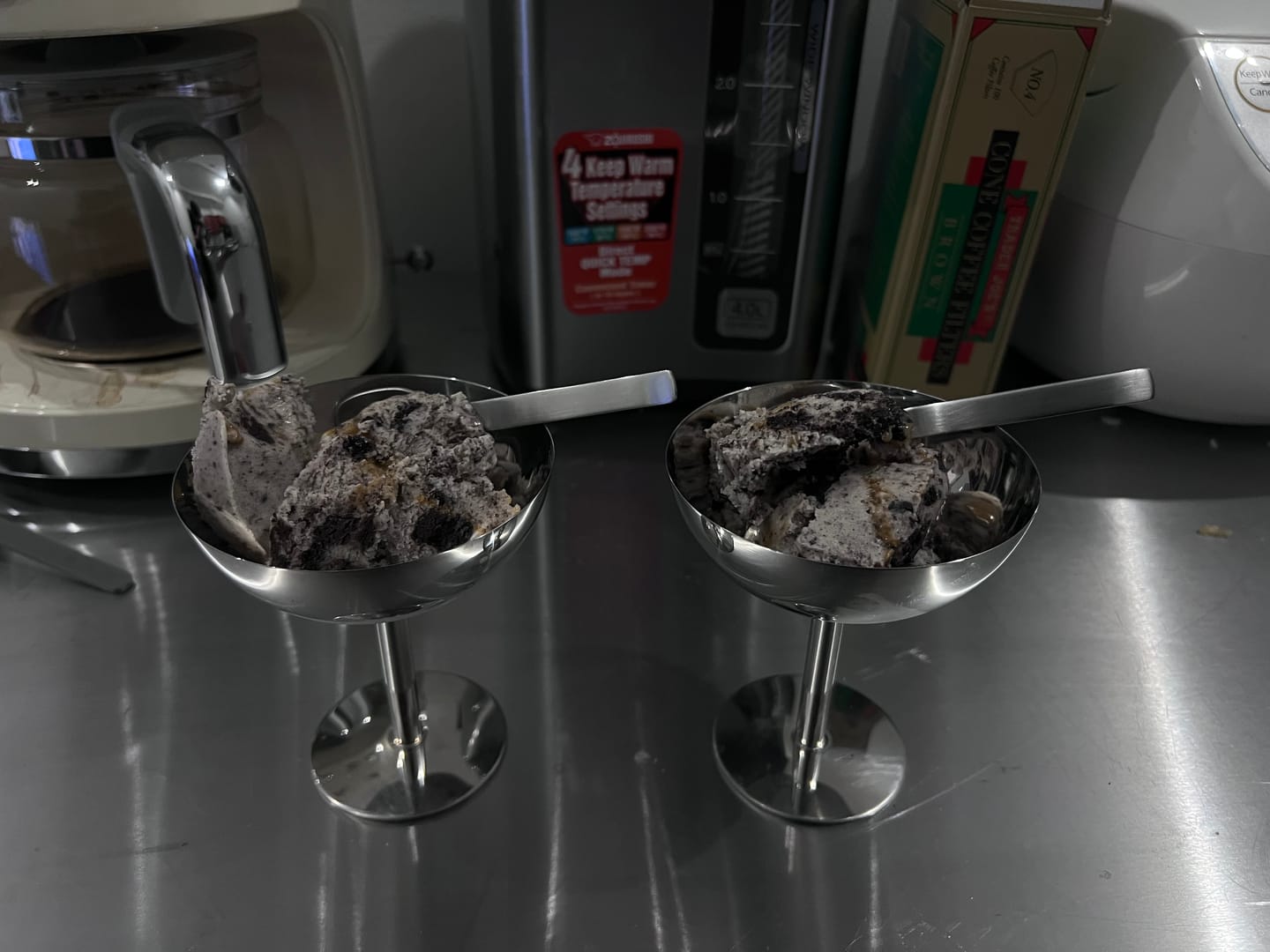 Customer photo review of Minimalism Stainless Steel Ice Cream Cup