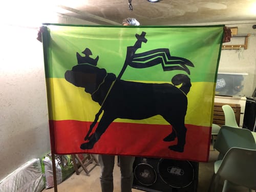 Customer photo review of Fahne inkl. Druck