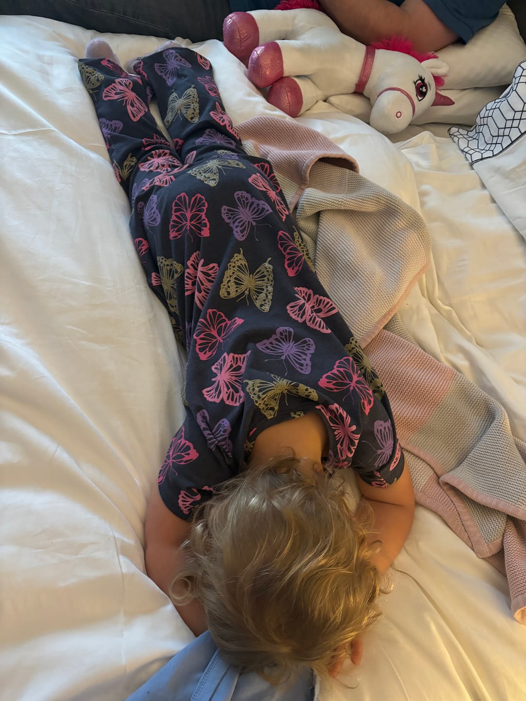 Customer photo review of Glitter Butterflies Melange Cotton Jersey Fabric