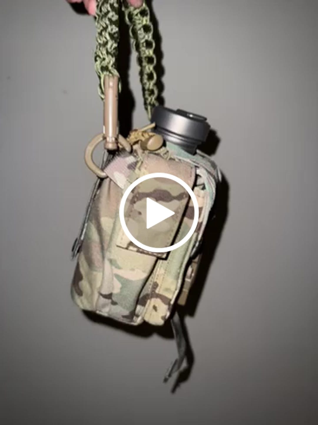 Customer video review of Valtcan Canteen Pouch Carrying Case Bag Multicam Classic Camo Cover Colorway for Titanium Canteen Set