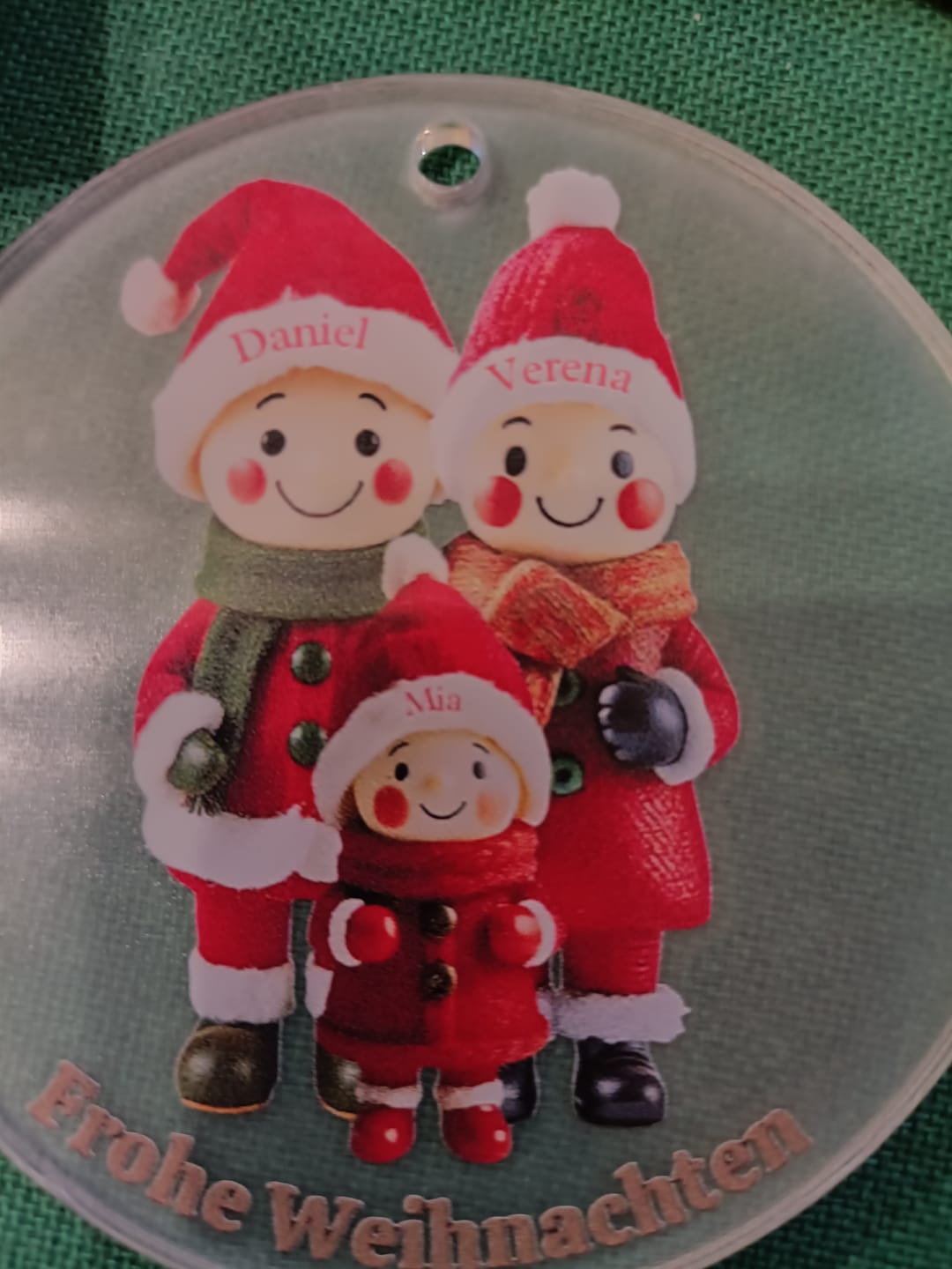 Customer photo review of Geschenkverpackung für Baumschmuck Rot/Gold