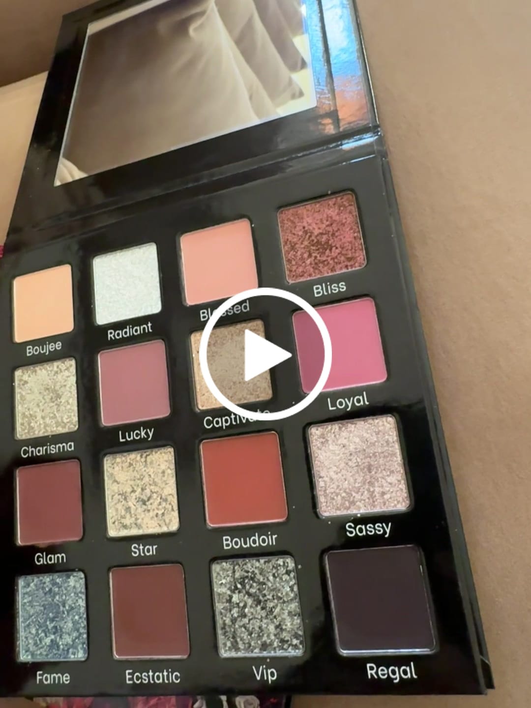 Customer video review of Boujee Boudoir Neutral Glam Eyeshadow Palette ( IN STOCK )