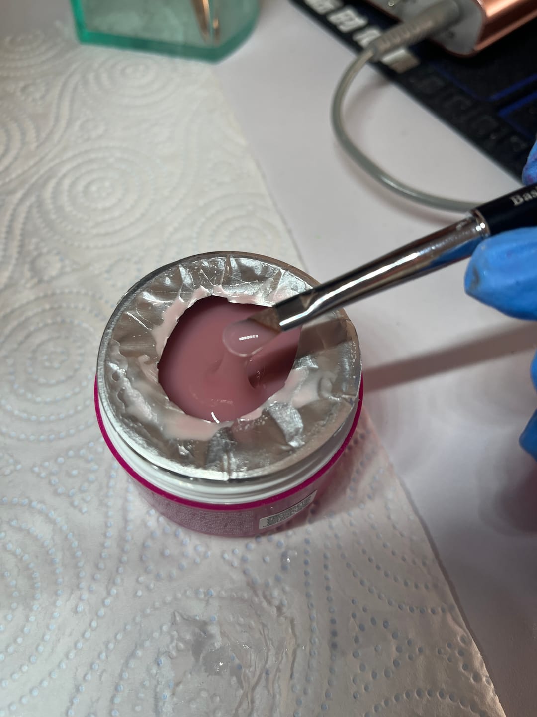 Customer photo review of Semilac Gel Brush Basic Gel Flat