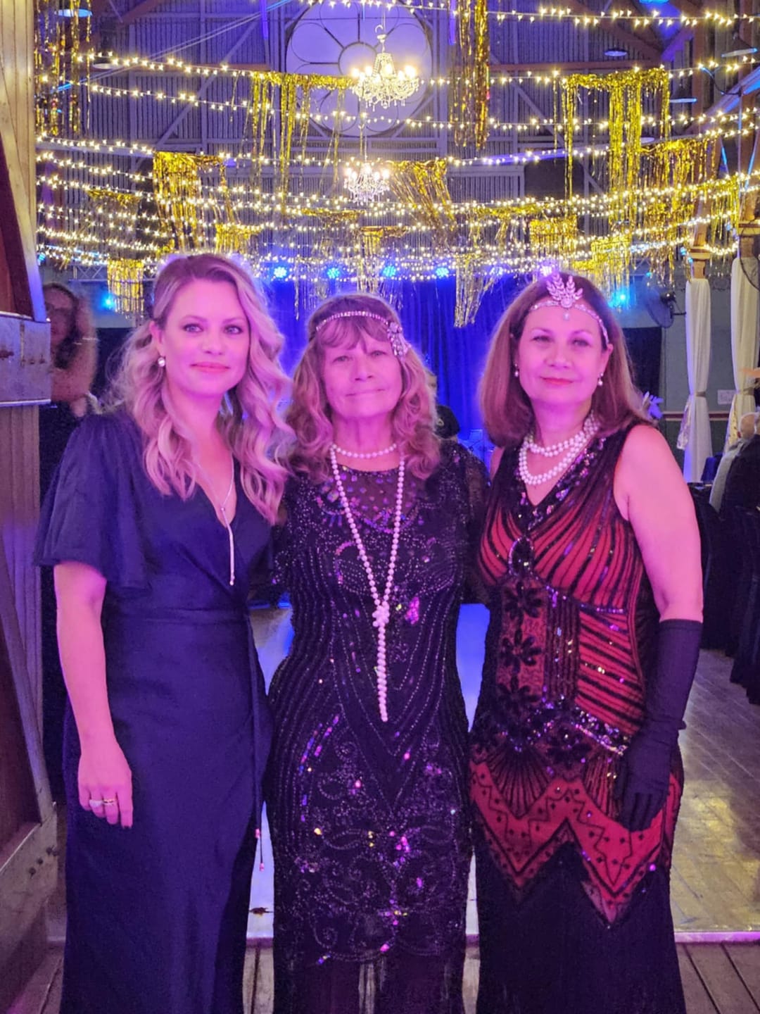 Customer photo review of Halle 1920s Flapper Dress - Black & Silver