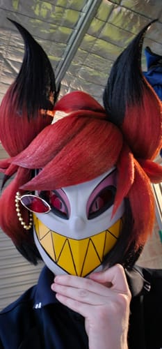 Customer photo review of Hazbin Hotel Alastor Commission Wig