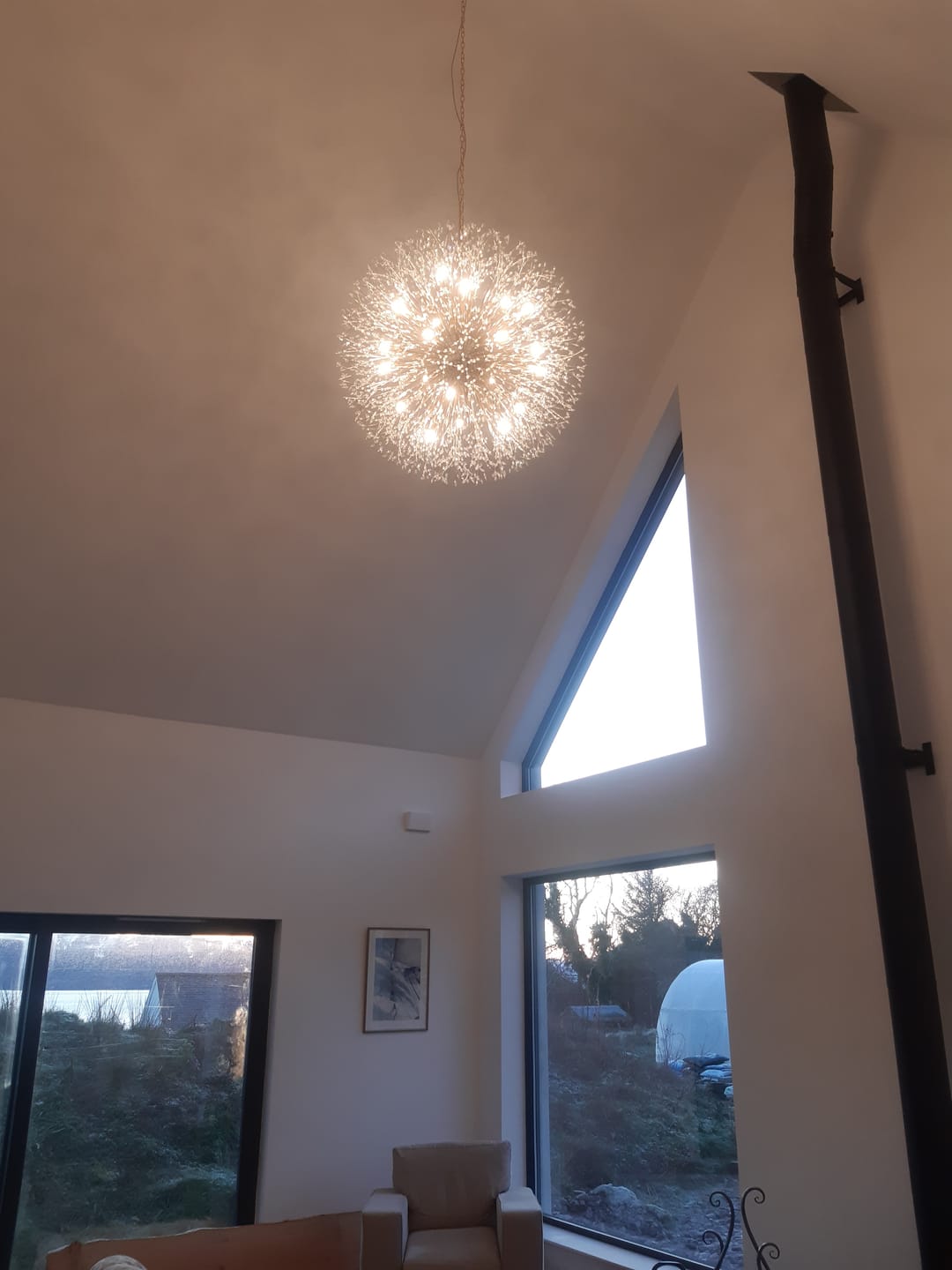 Customer photo review of 20-Light Oversized Large Luxury Sputnik Firework Chandelier