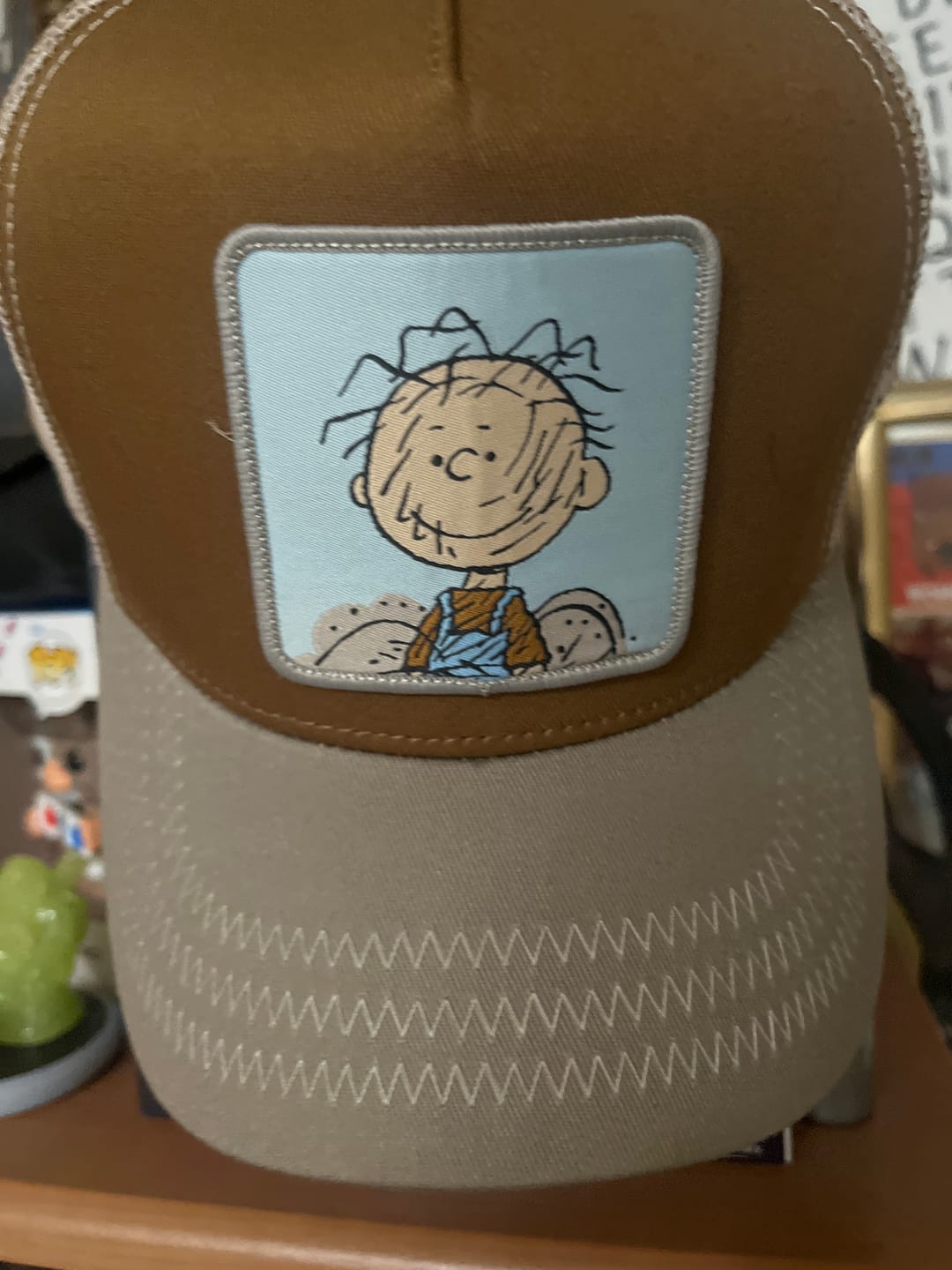 Customer photo review of OVERLORD X Peanuts: Pigpen Trucker Cap