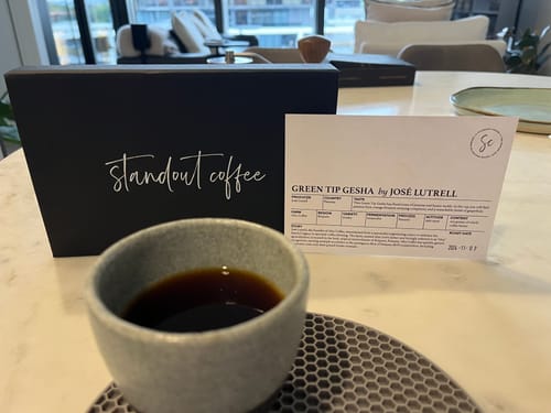 Customer photo review of Standout Competition Coffee Subscription