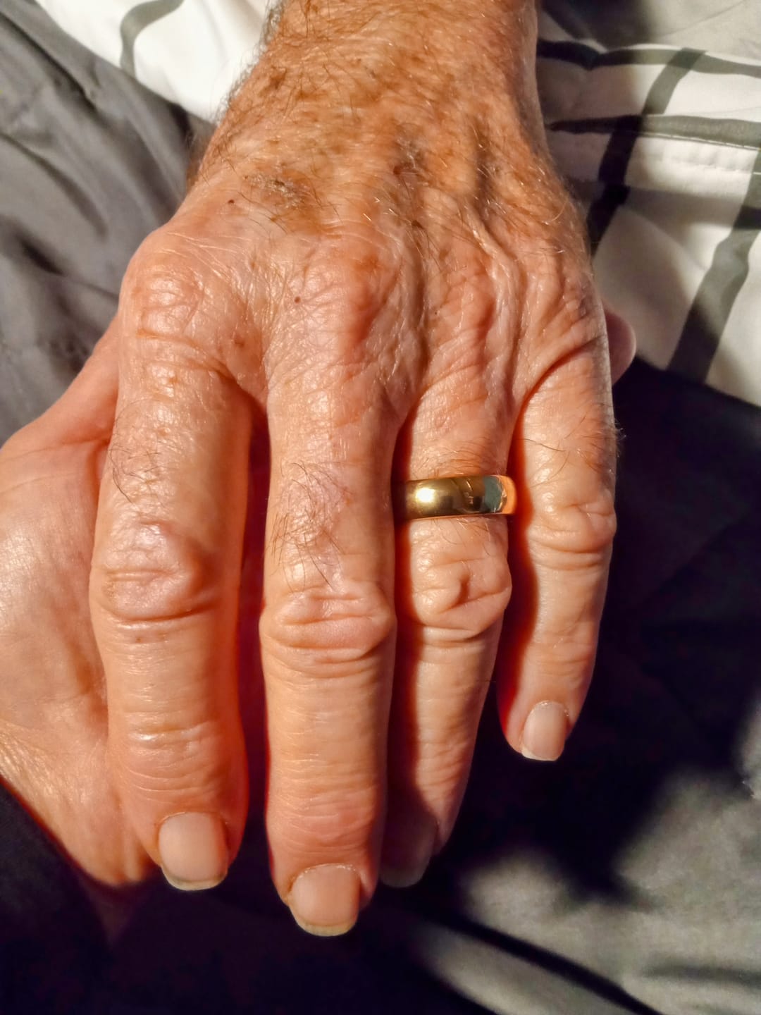 Customer photo review of 7mm - 14k Yellow Gold Tungsten Wedding Band, High Polish Dome Shape, Anniversary Ring