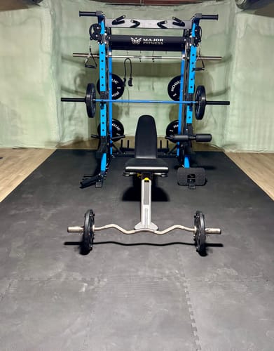 Customer photo review of Major Fitness B52 All-In-One Home Gym Smith Machine