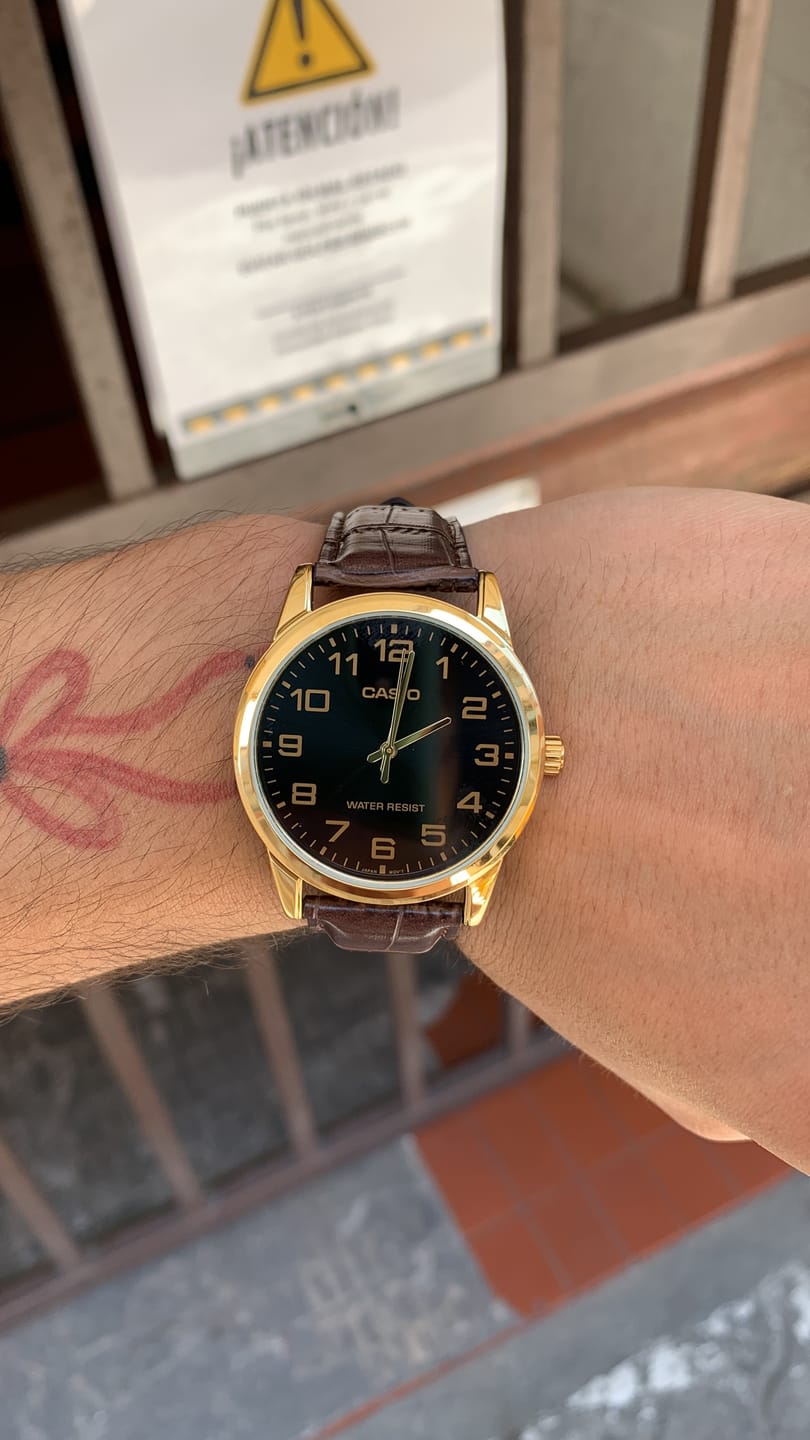 Customer photo review of Reloj Casio Análogo MTP-V001GL-1BUDF Negro Correa de Cuero