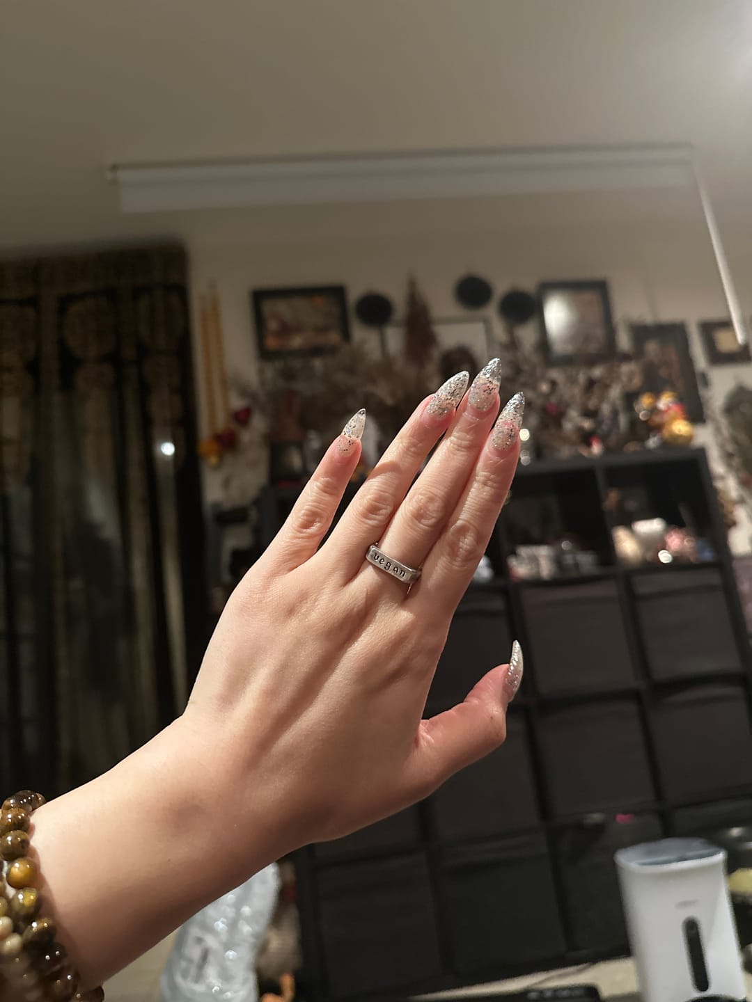 Customer photo review of Vegan | Silver Ring