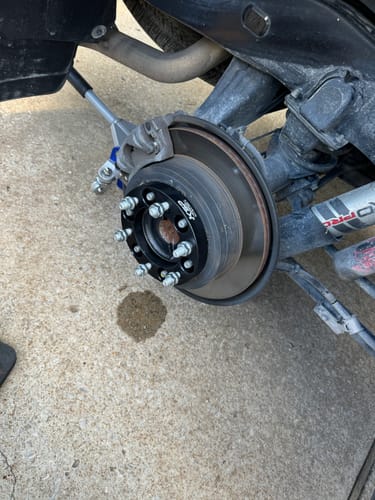 Customer photo review of Wheel Spacers 1 Inch 6x5.5" For Toyota Tacoma 4Runner Tundra Kia, Not Hubcentric