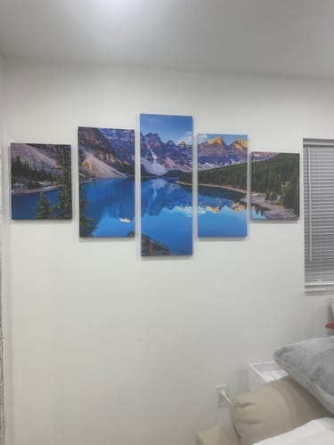 Customer photo review of Bright Blue Moraine Lake