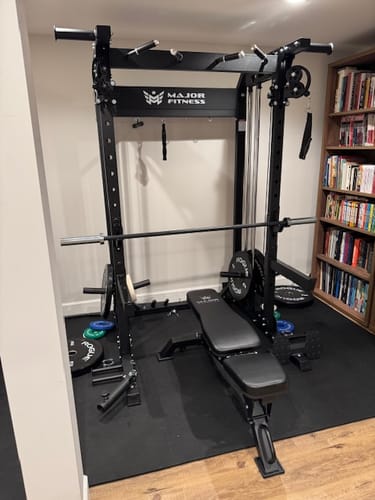 Customer photo review of Major Fitness F22 All-In-One Home Gym Power Rack