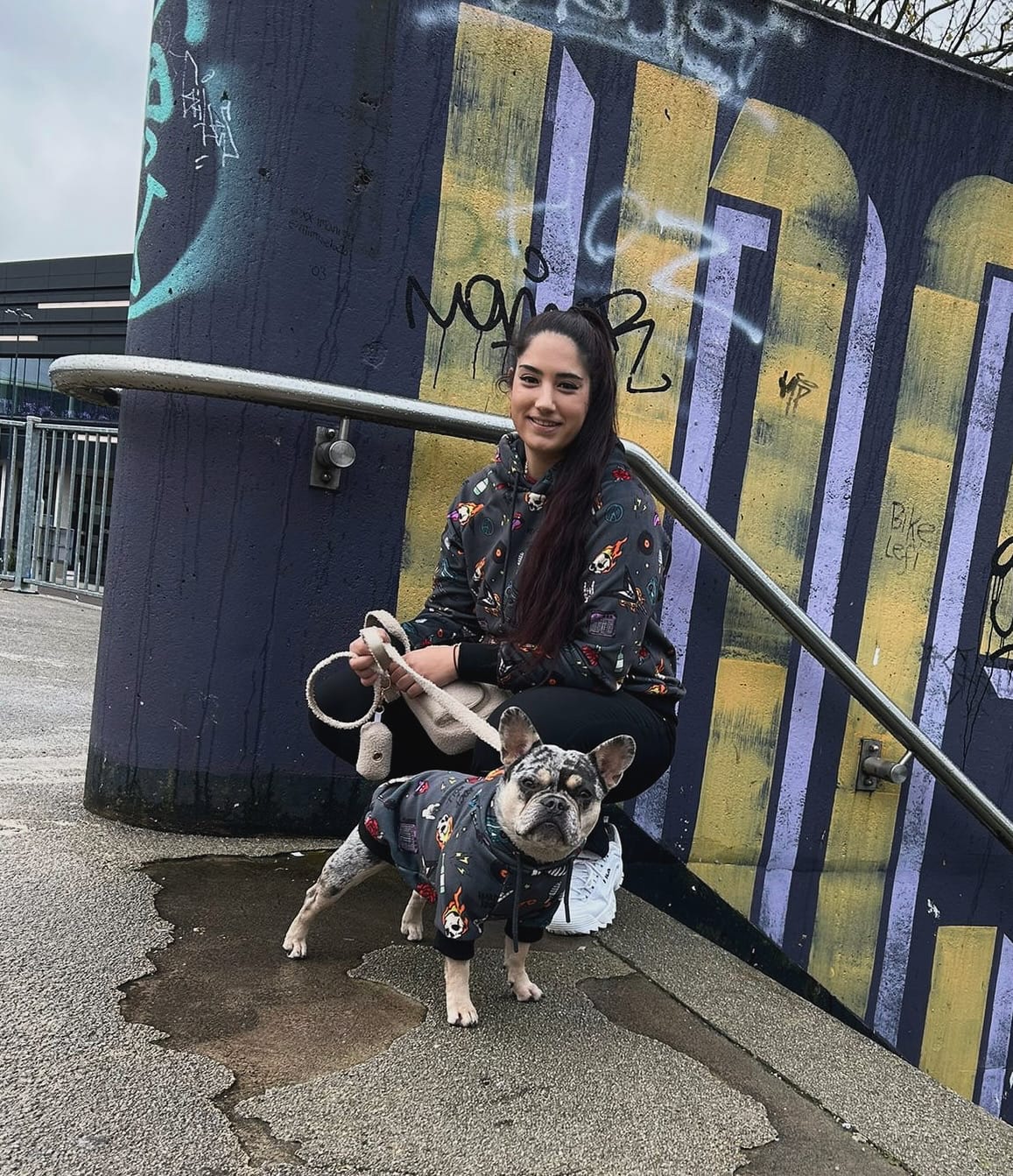 Customer photo review of Rock and Roll Human Hoodie