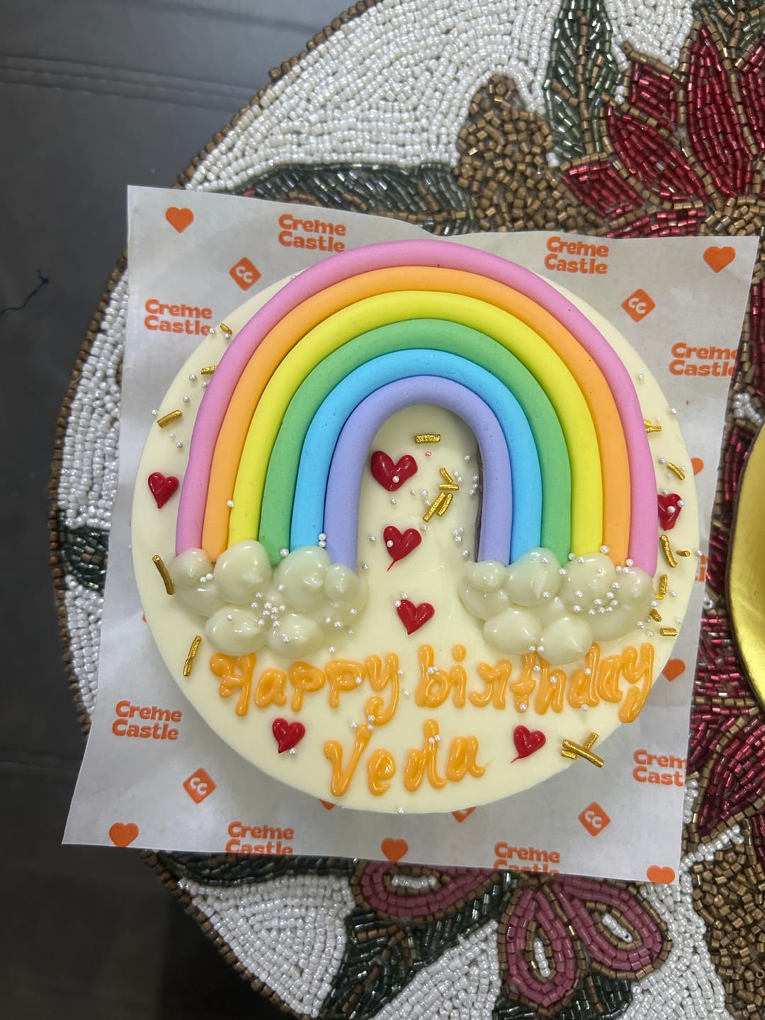 Customer photo review of Pretty Unicorn Cake