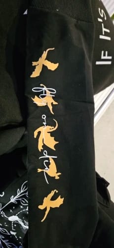 Customer photo review of Fourth Wing Basgiath War College Sweatshirt