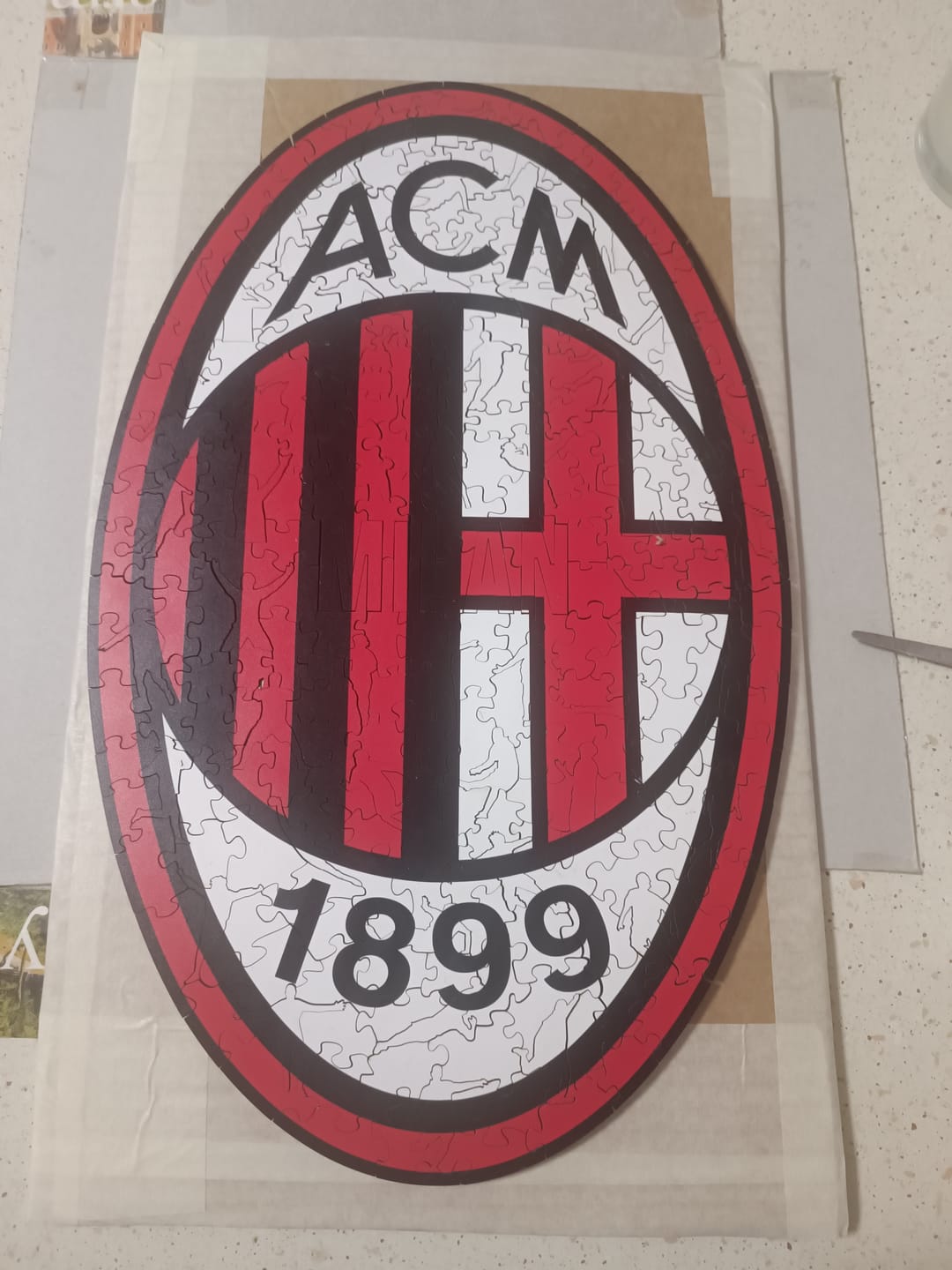 Customer photo review of Logo Milan® - Puzzle di Legno