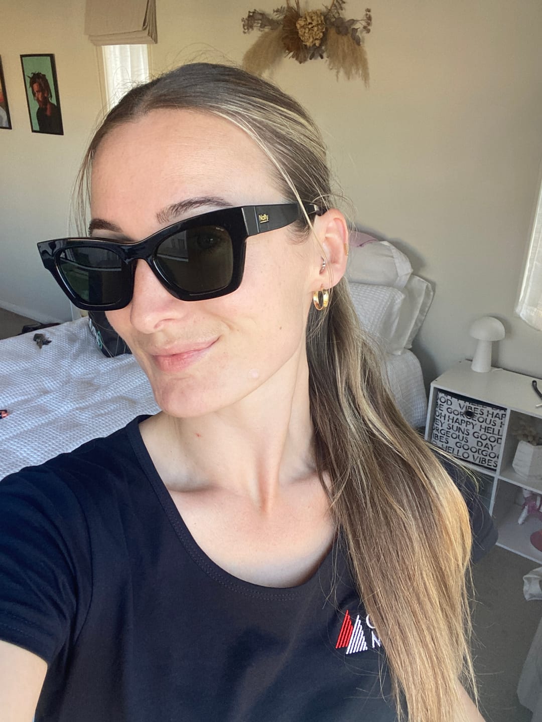 Customer photo review of Browse Black Polarised Safety Glasses