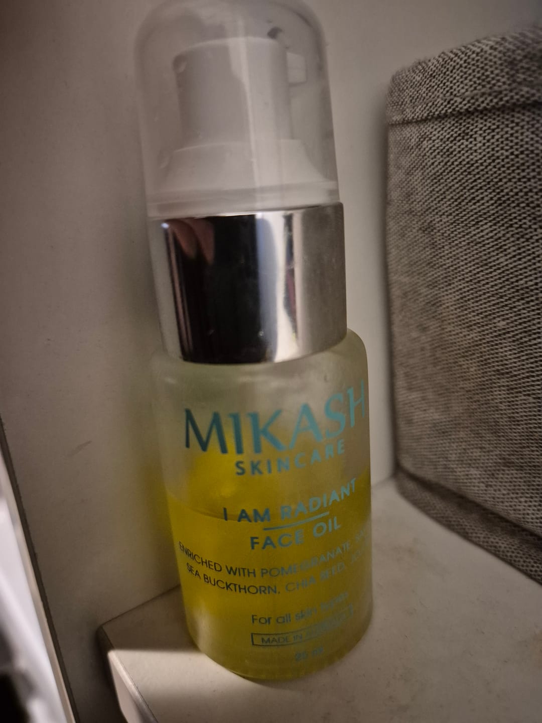 Customer photo review of I AM RADIANT FACE OIL