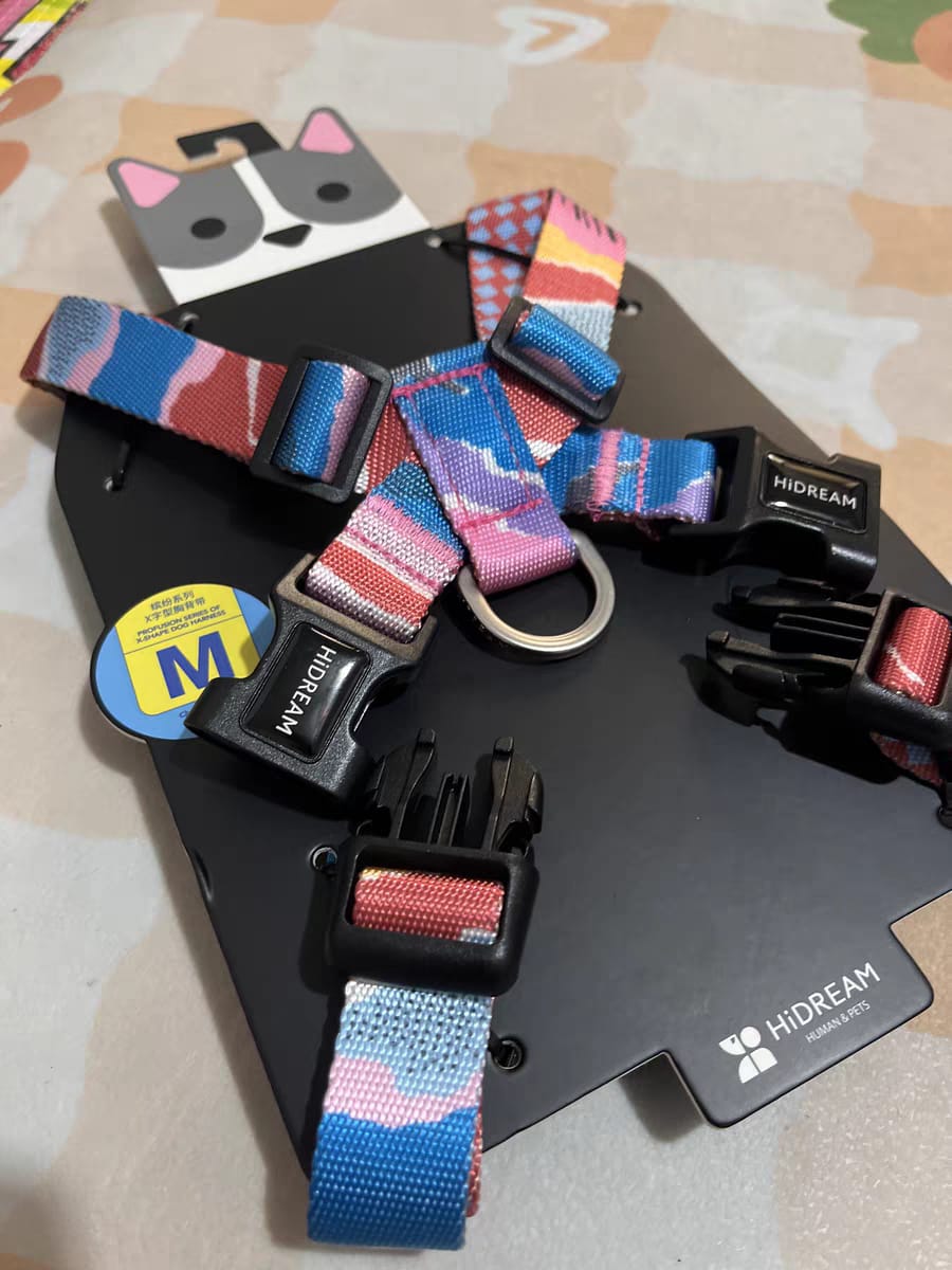 Customer photo review of Colorful PRO Protective Trachea Dog X Harness